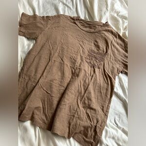 American Eagle Oversized Tan Tee size S